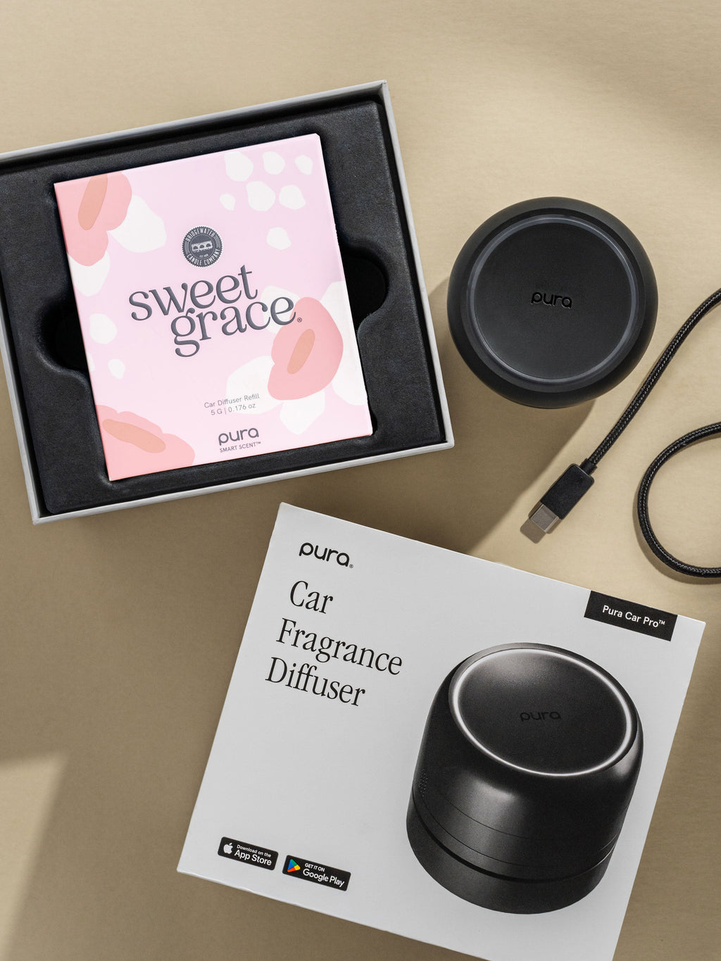 Sweet Grace Car Set - Signature Daily Scent